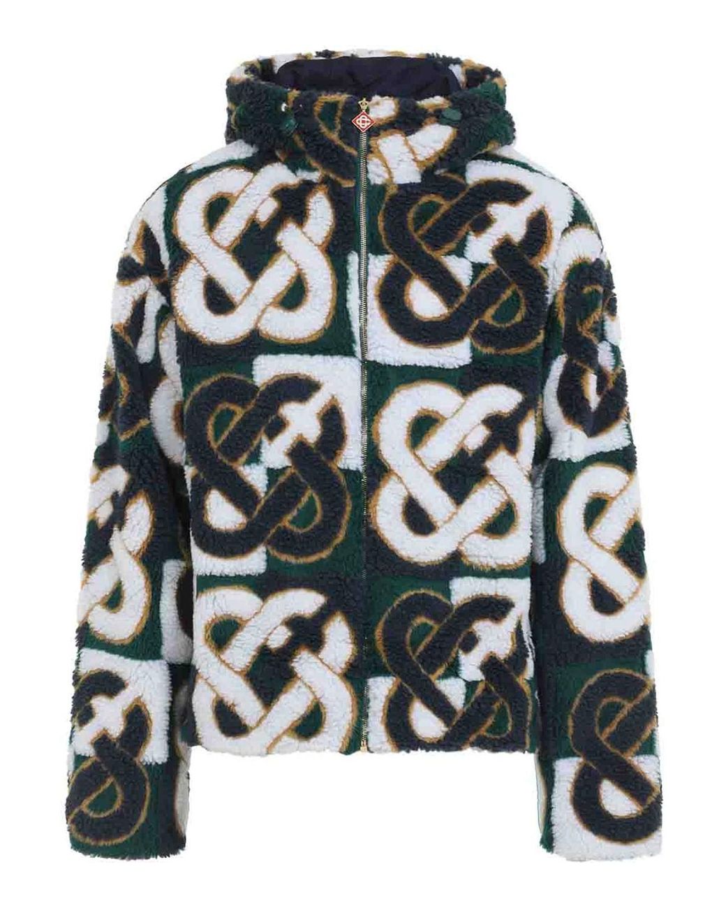Casablanca Green Fleece Jacket for men