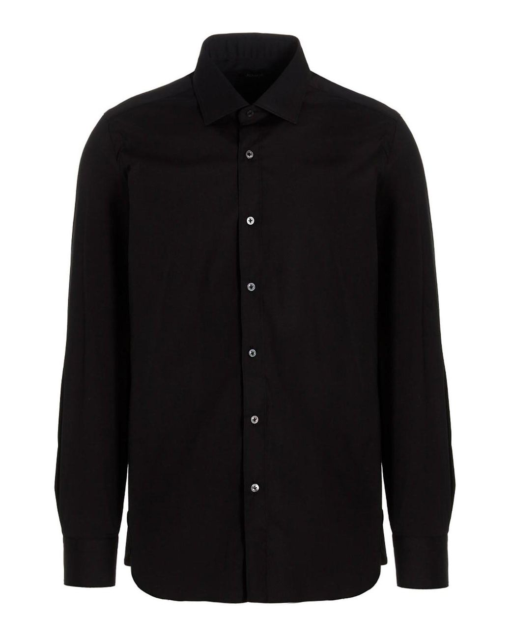 Barba Napoli Black Poplin Shirt for men