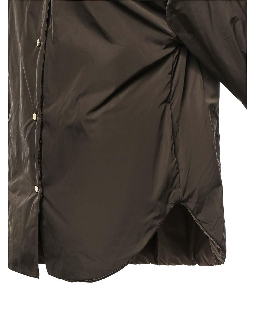 Max Mara Gray Reversible Padded Jacket