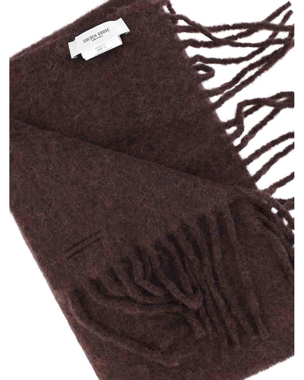 Golden Goose Deluxe Brand Brown Alpaca Blend Scarf for men
