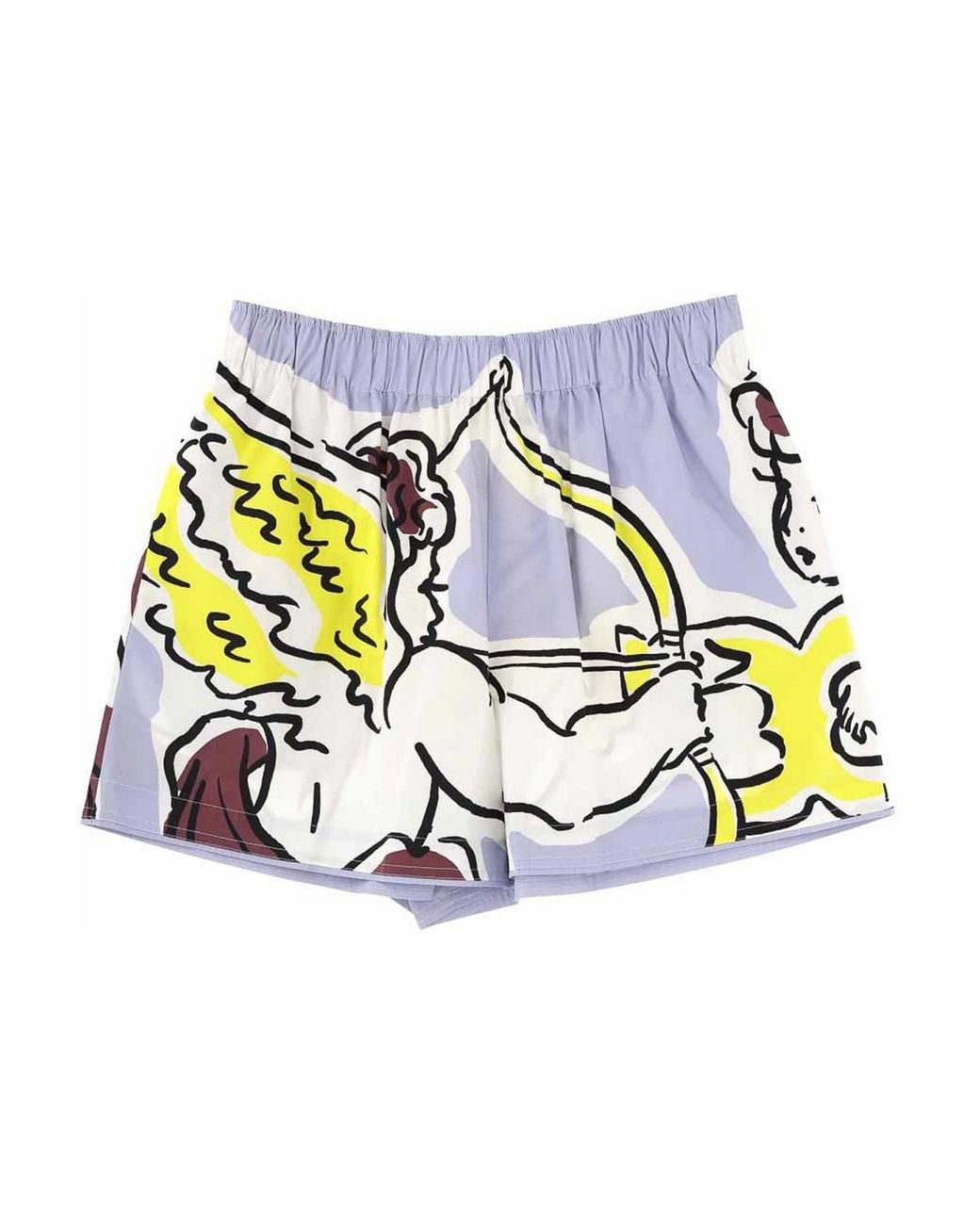 Tory Burch White Printed Shorts