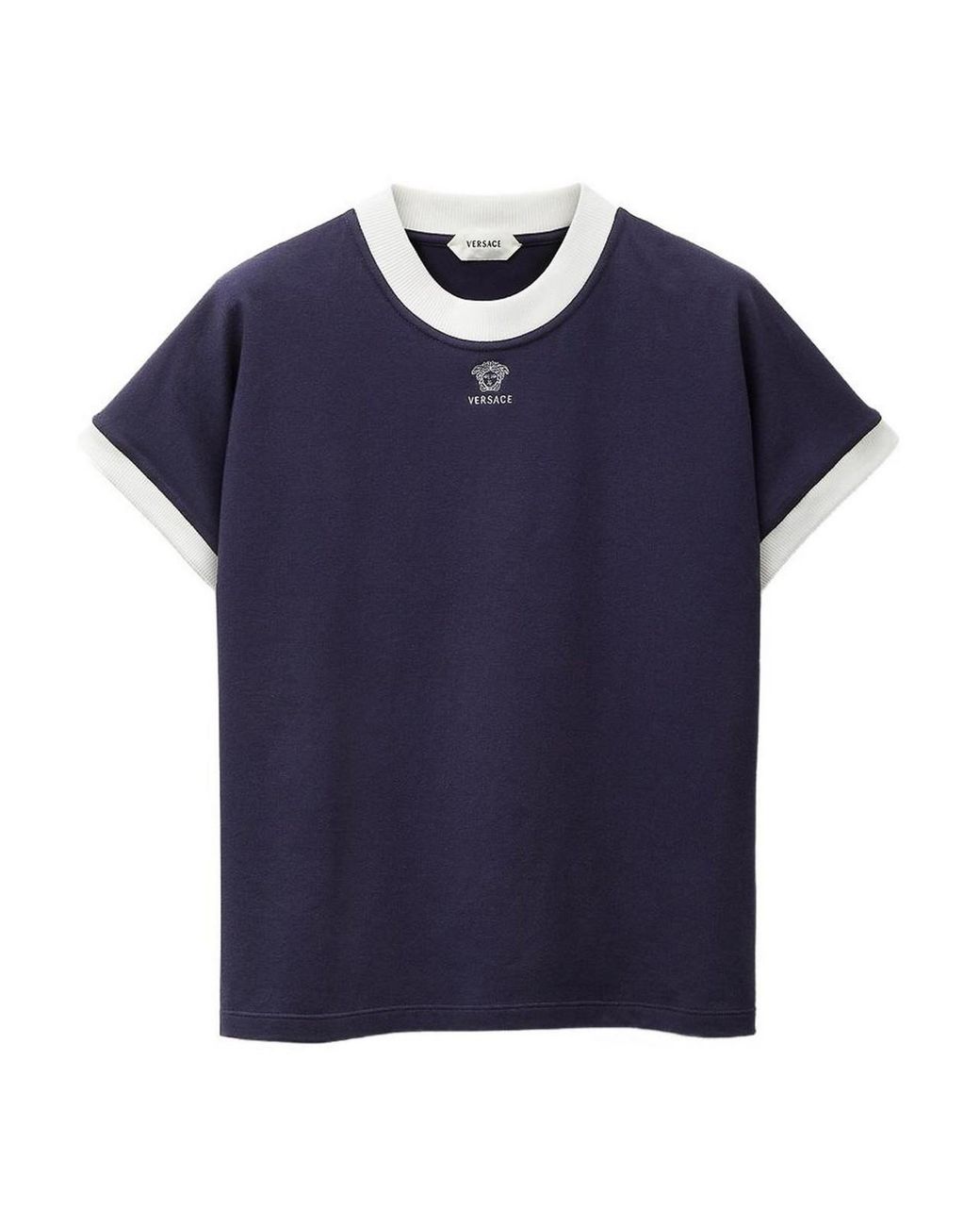 Versace Blue Short-Sleeve T-Shirt for men