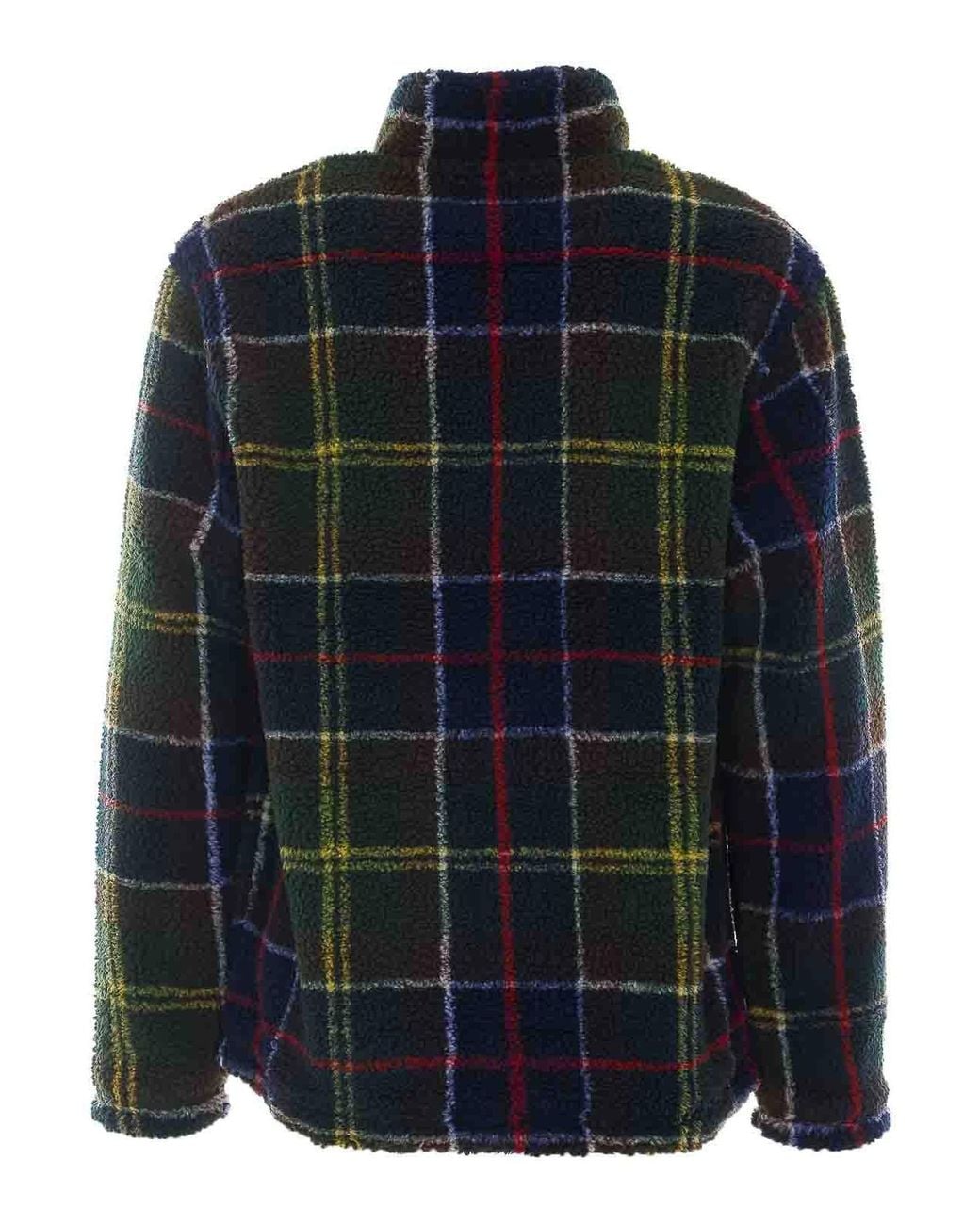 Barbour Blue Tartan Zip Jacket for men