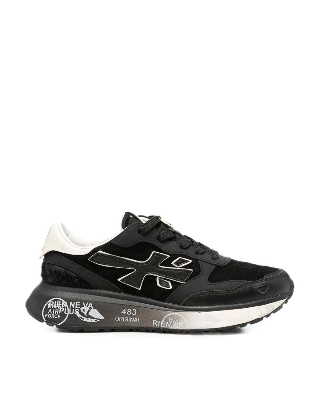 Premiata Black Logo Sneakers
