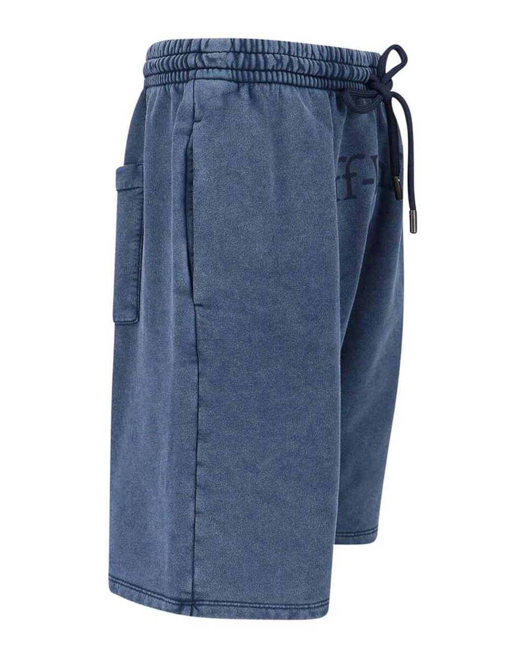 Off-White c/o Virgil Abloh Blue Cotton Shorts for men