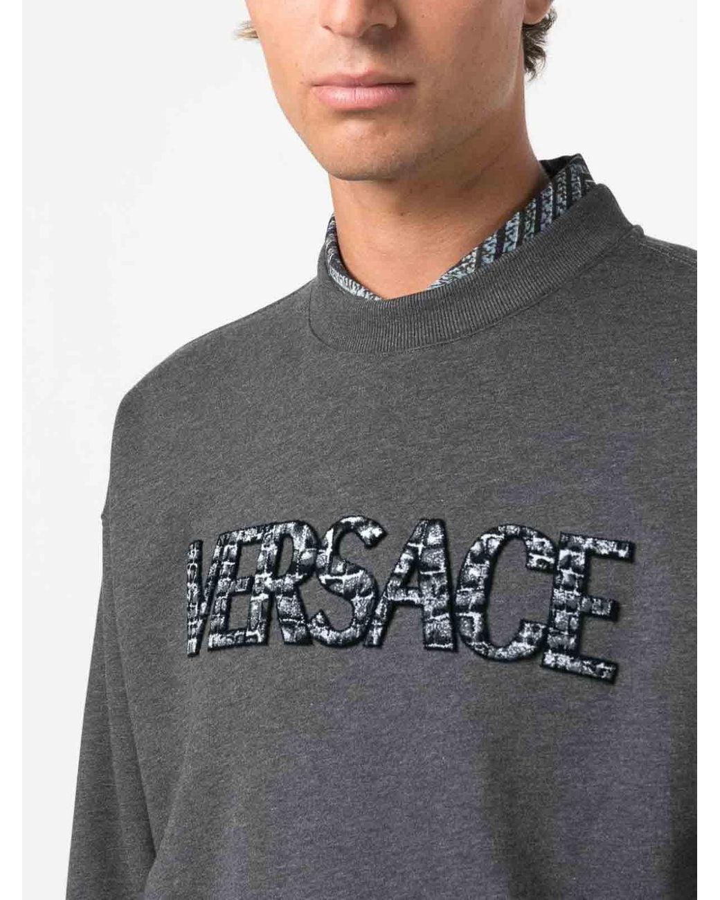 Versace Gray Sweatshirts for men