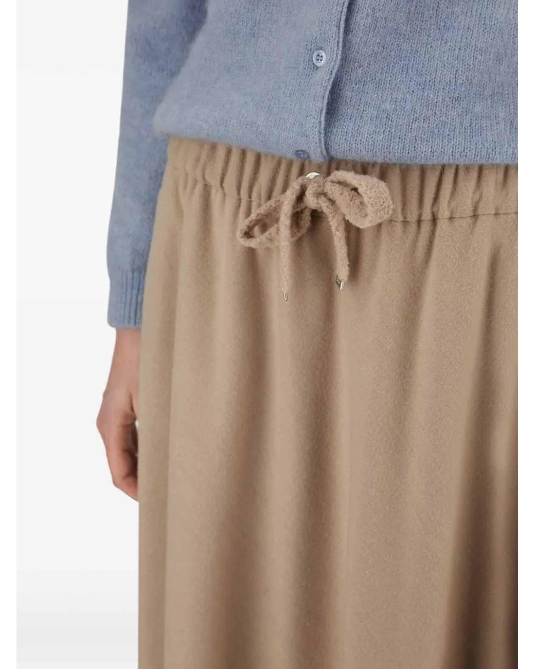 Gonna Lunga Chantilly di Herno in Natural