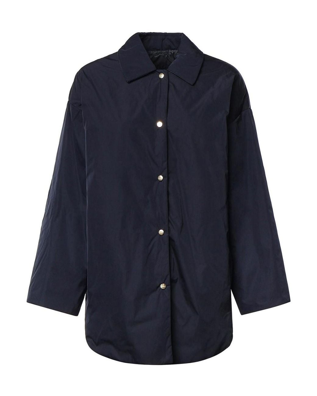 Max Mara Blue Reversible Padded Jacket