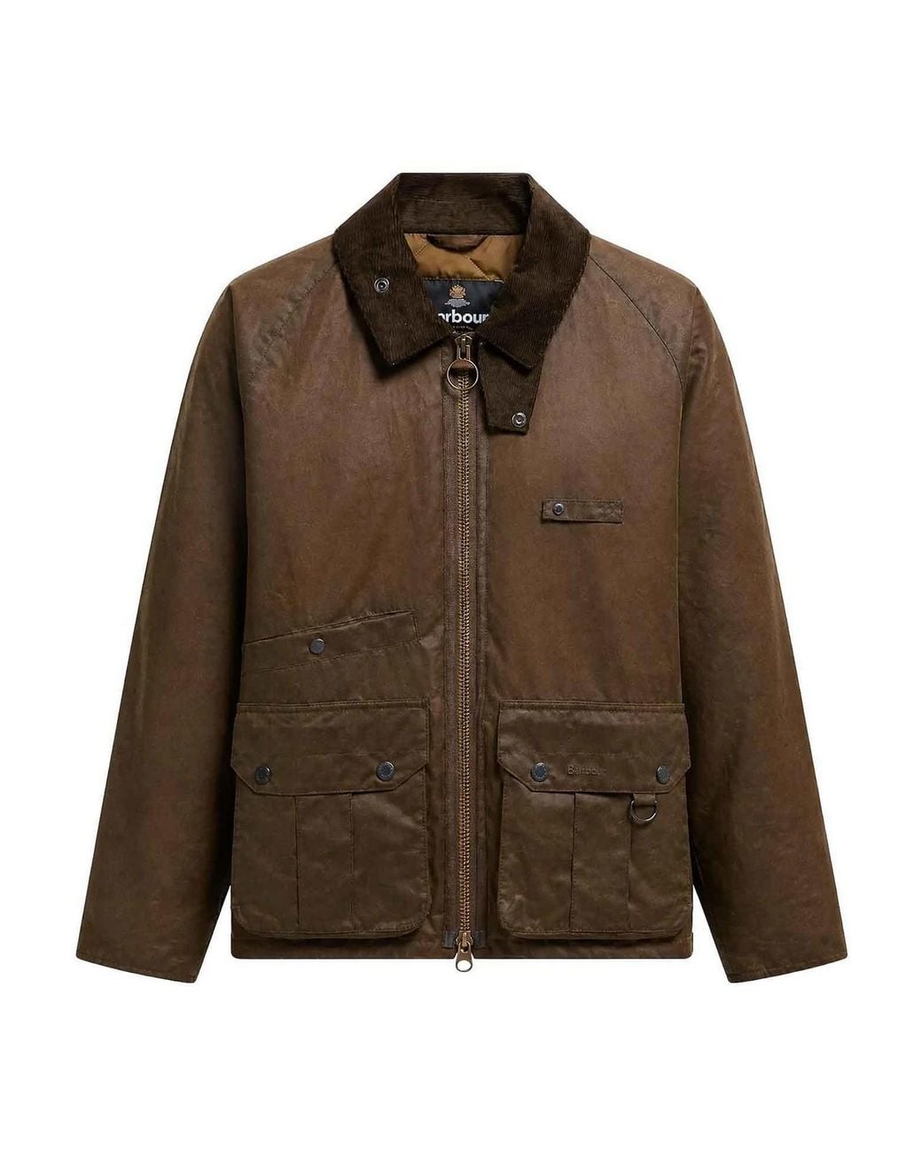 Barbour Brown Re-Engineered Durran Waxed Jacket for men