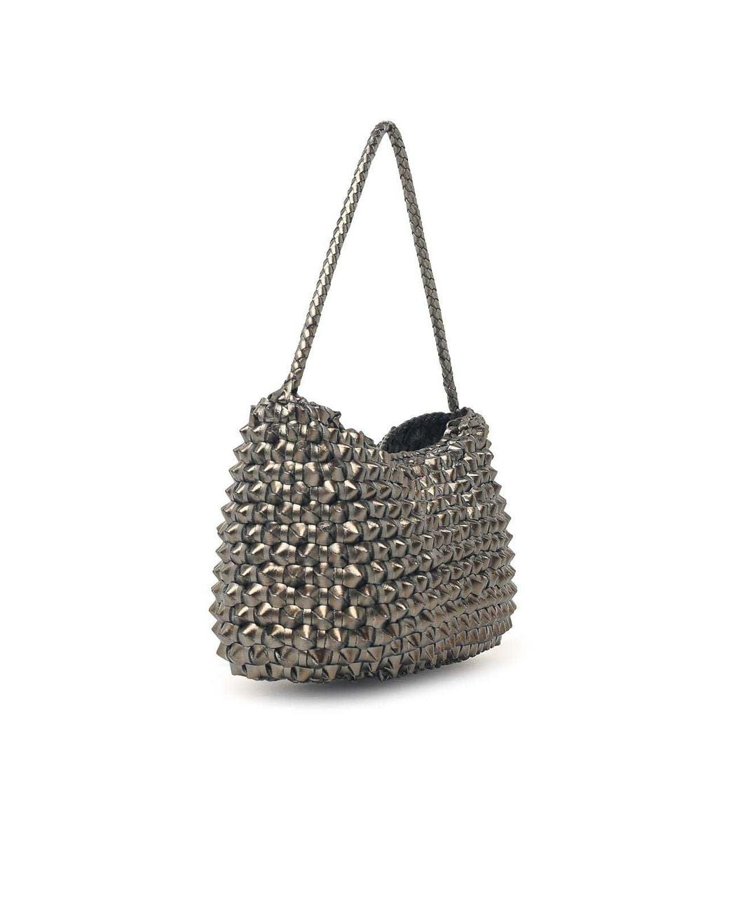Dragon Diffusion Gray Basil Cactus Leather Bag