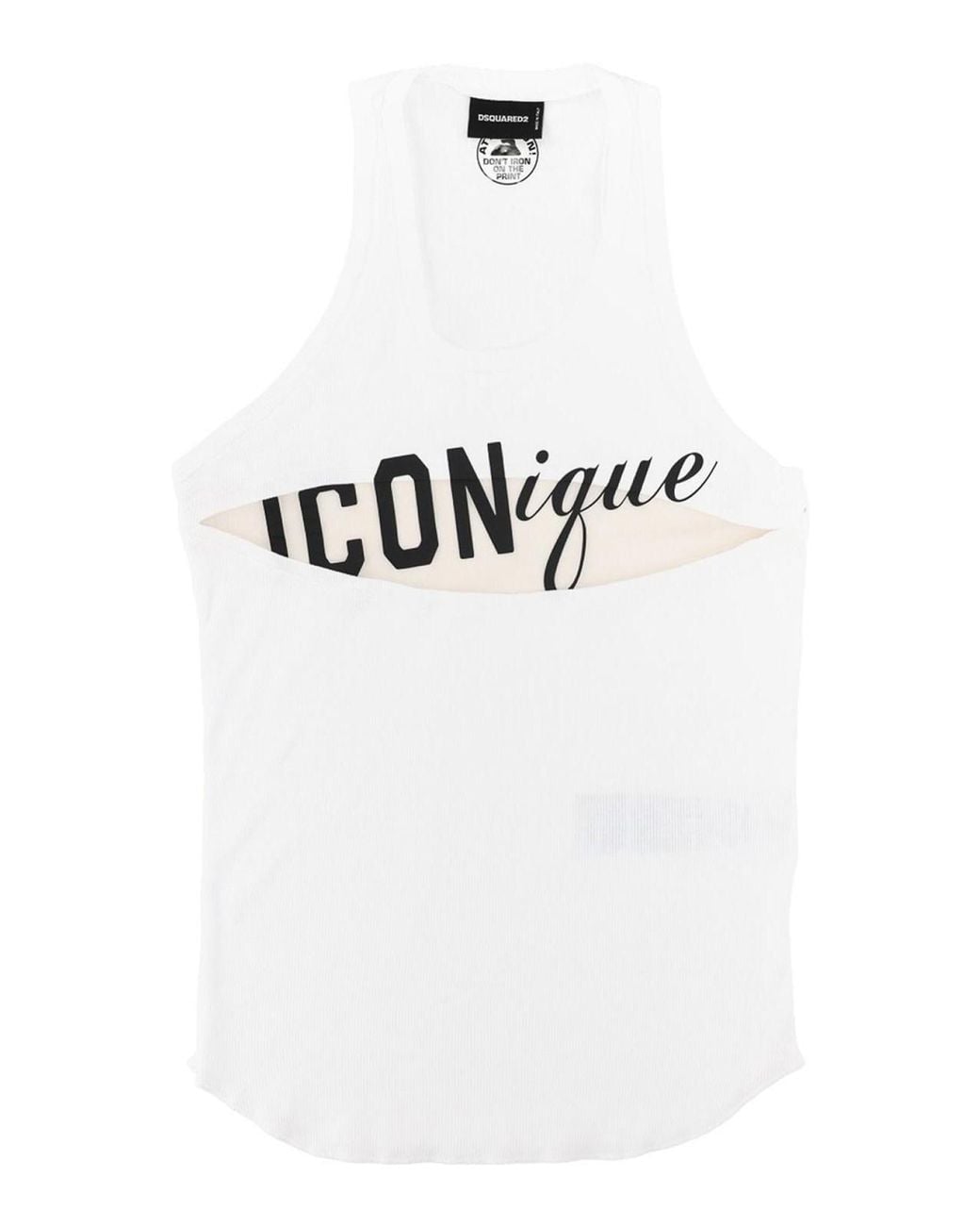 Ritaglio Superiore di DSquared² in White