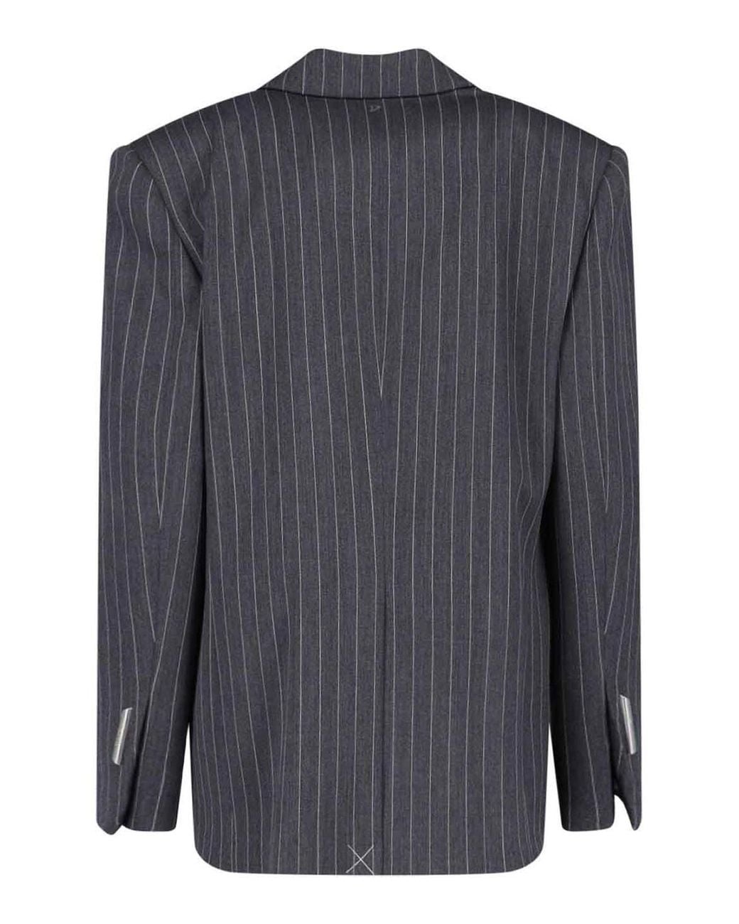 Dondup Black Single-Breasted Blazer