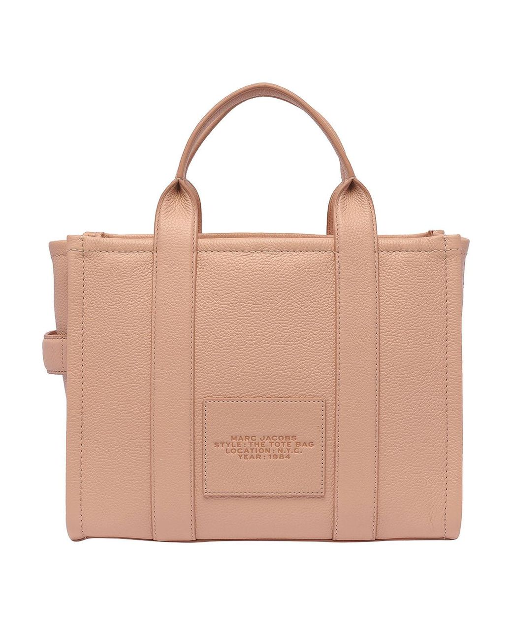 Marc Jacobs Pink Elegant Medium Leather Tote With Versatile Strap Options