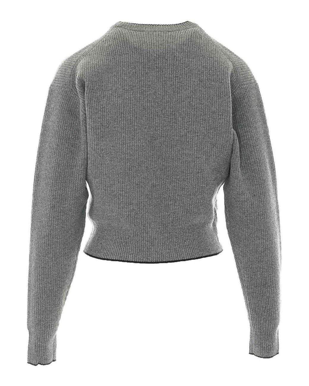 Chloé Gray Logo Sweater