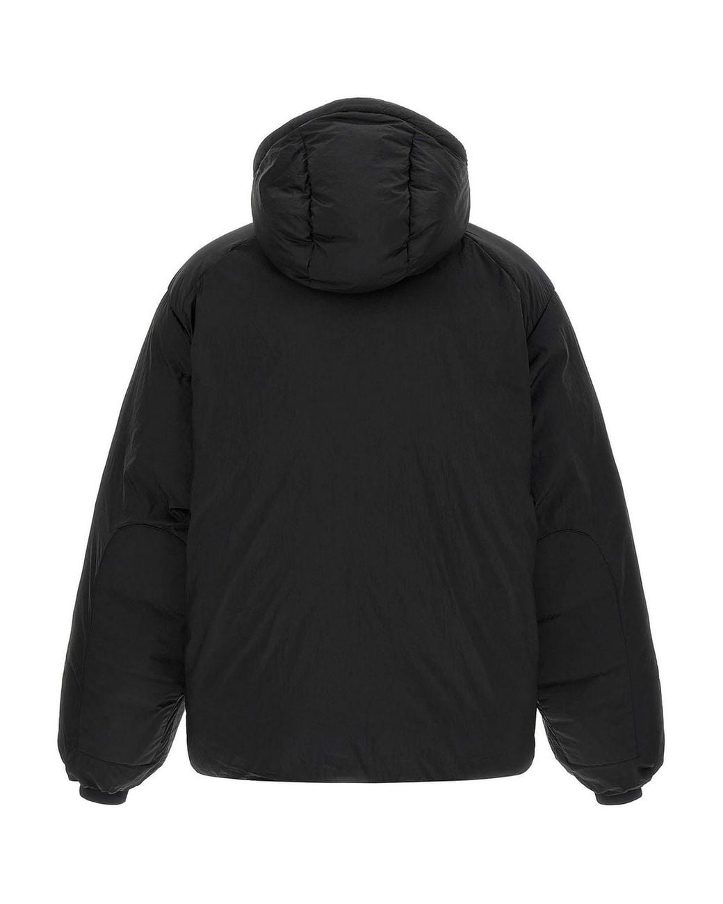 Y-3 Black Detachable Hood Puffer Jacket for men