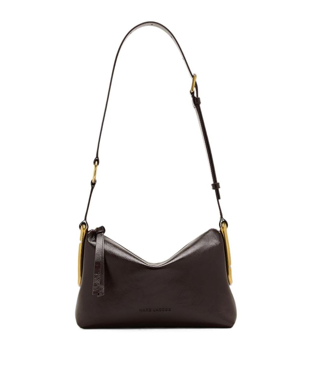 Marc Jacobs White Dark Leather Shoulder Bag