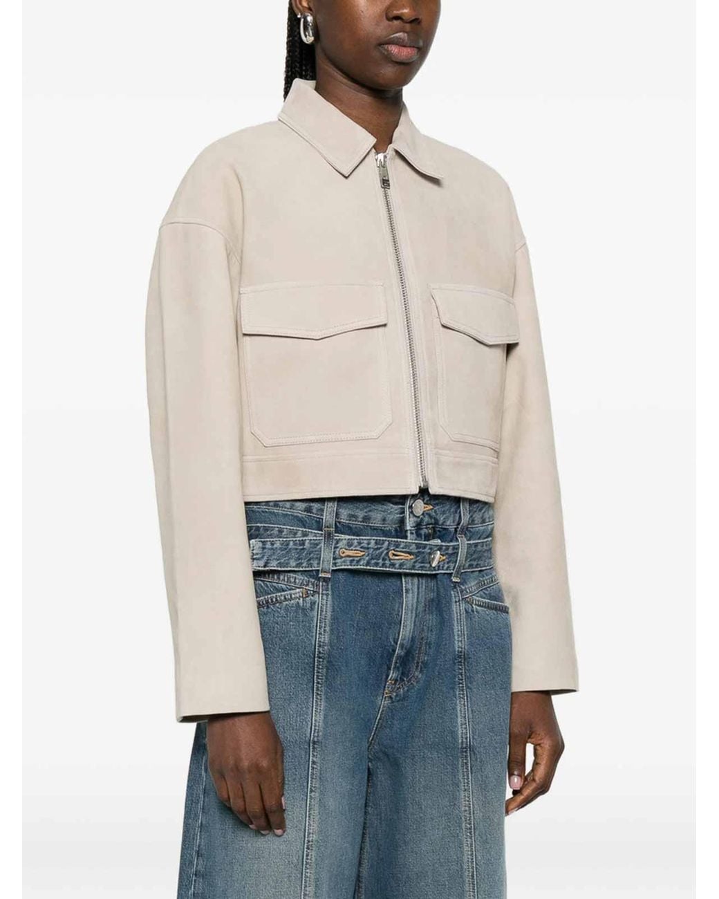Anine Bing White Outerwear