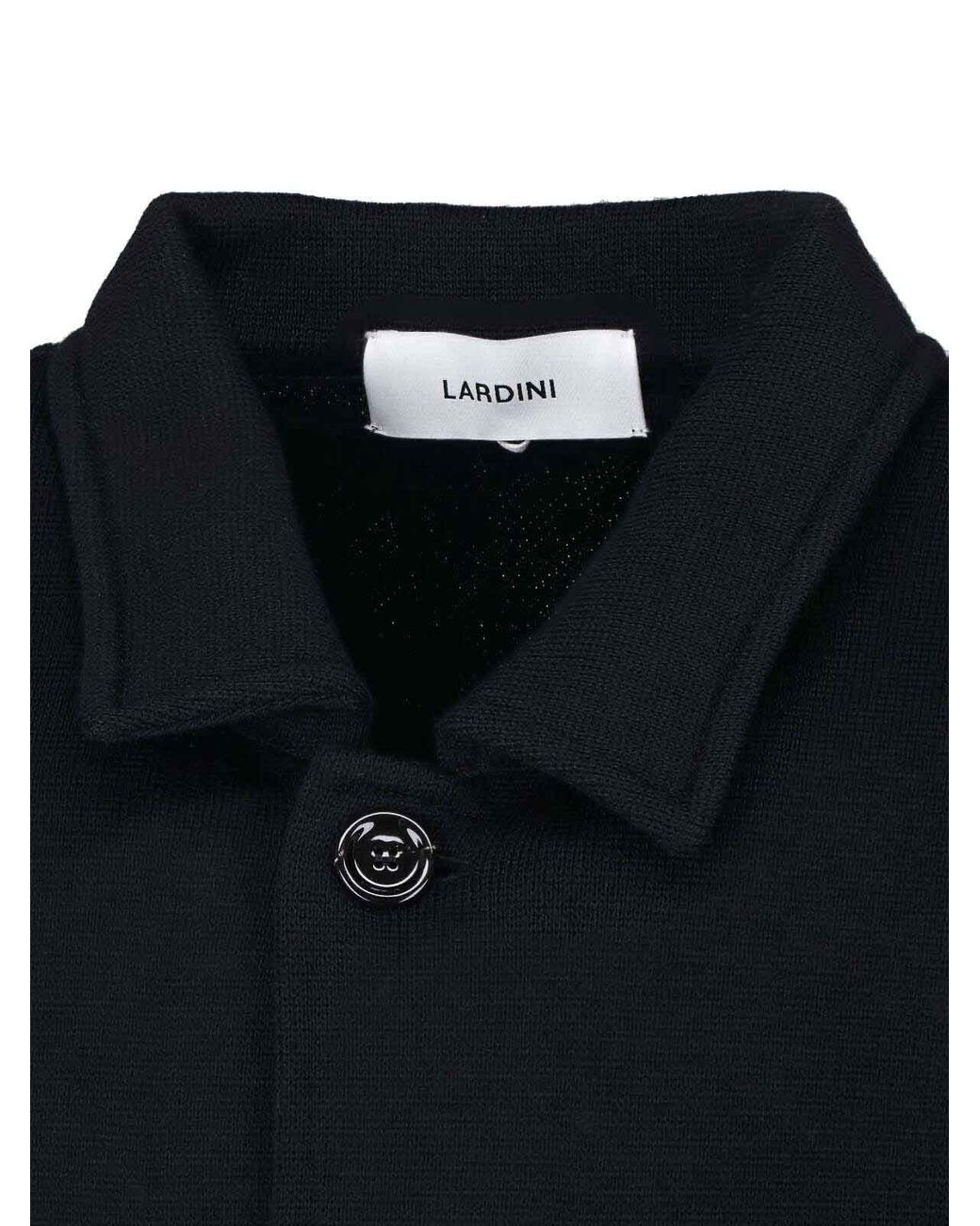 Lardini Blue Virgin Wool Shirt for men