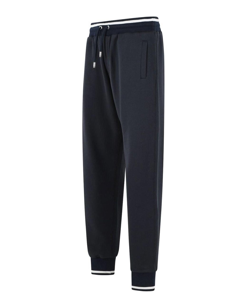 Dolce & Gabbana Blue Jogger Cotton Pants for men