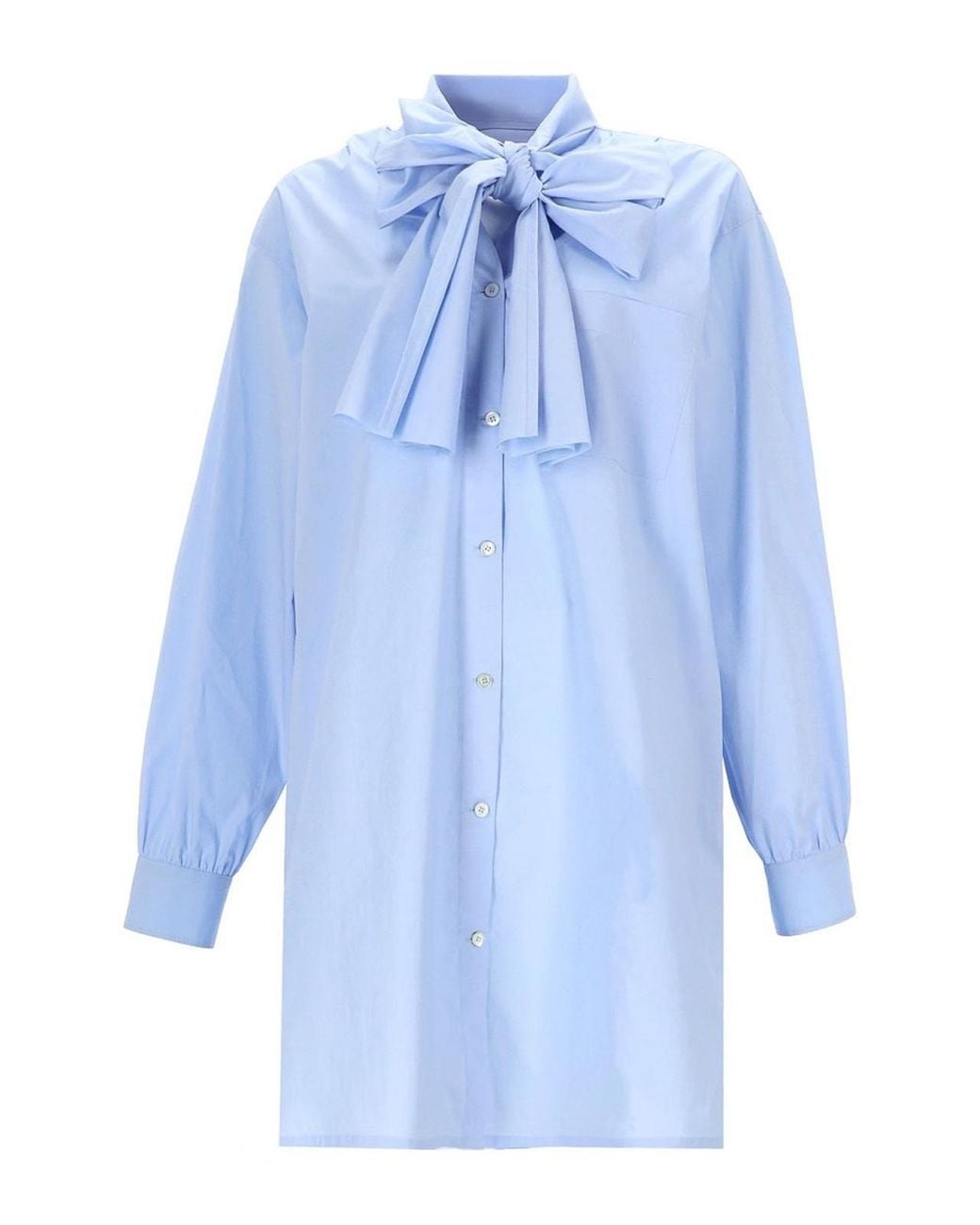 Moschino Blue Gown With Ribbon