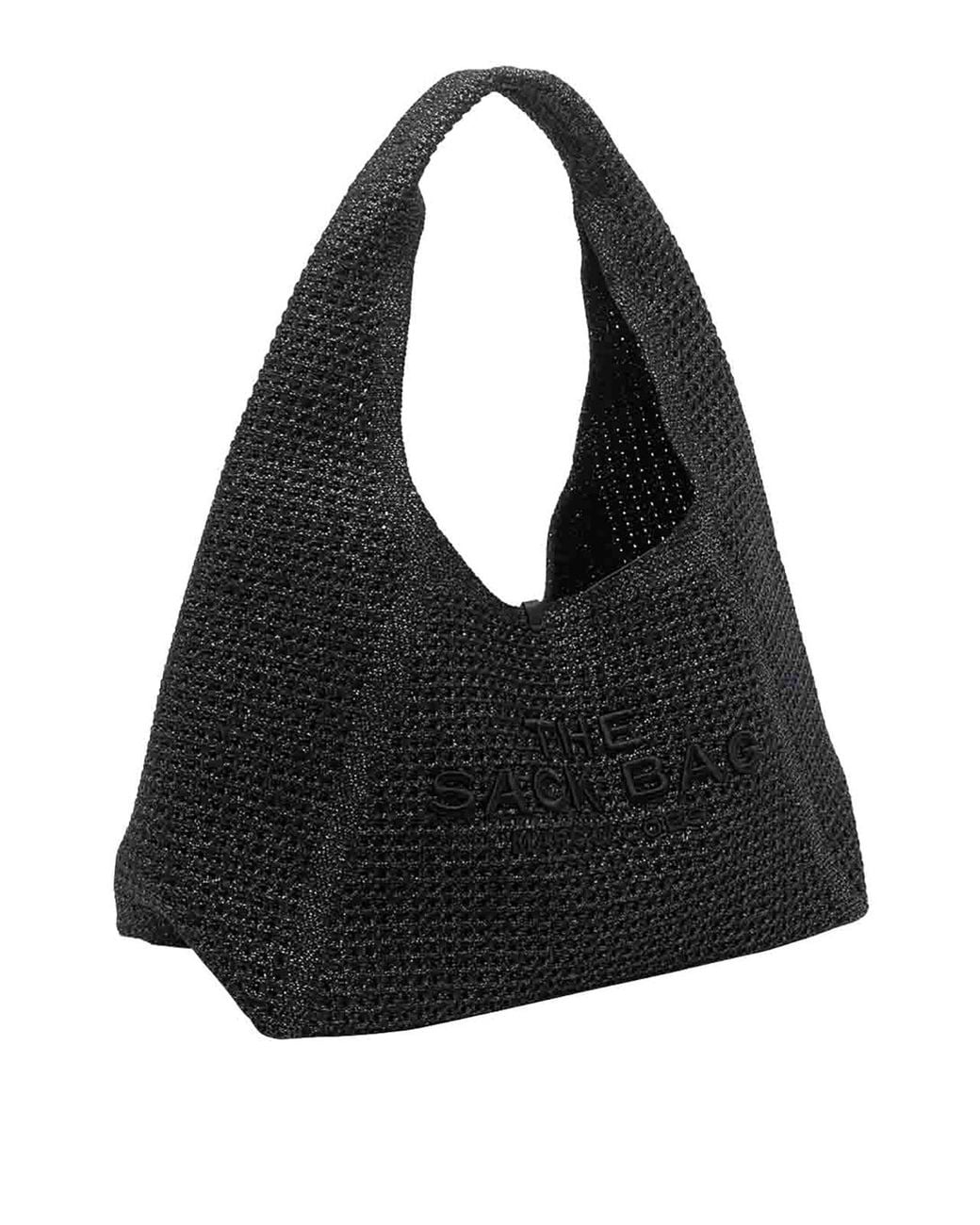 Marc Jacobs Black Onyx The Crochet Sack Bag