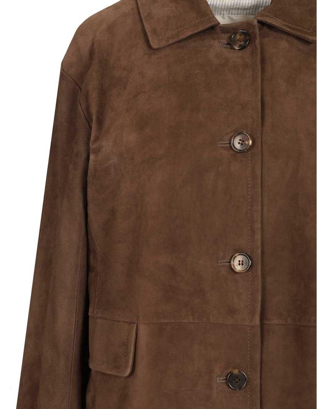 Max Mara Brown Suede Jacket