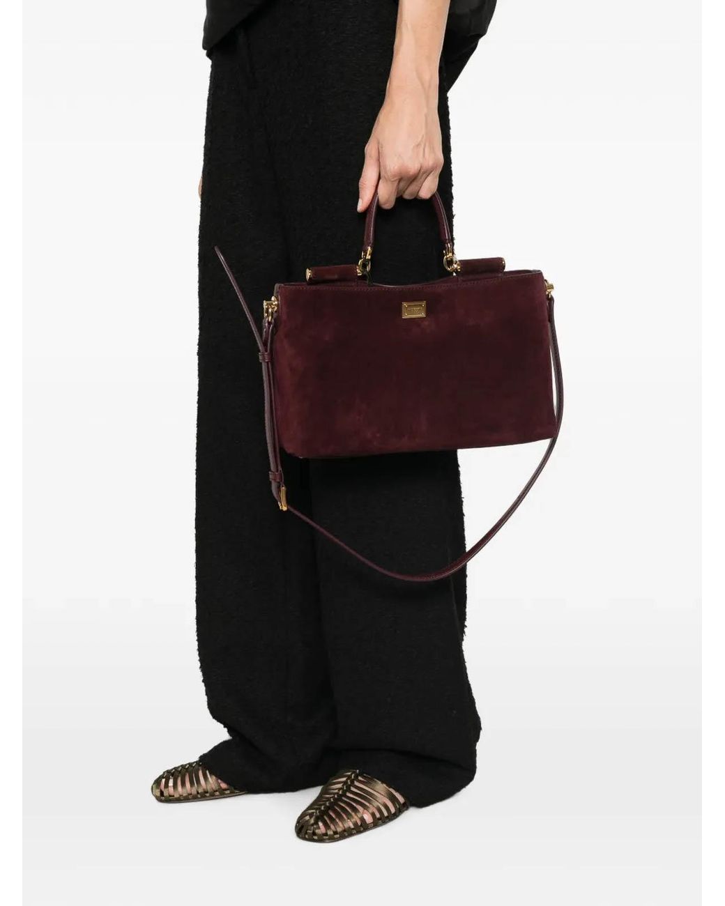 Dolce & Gabbana Purple Vittoria Hand Bag