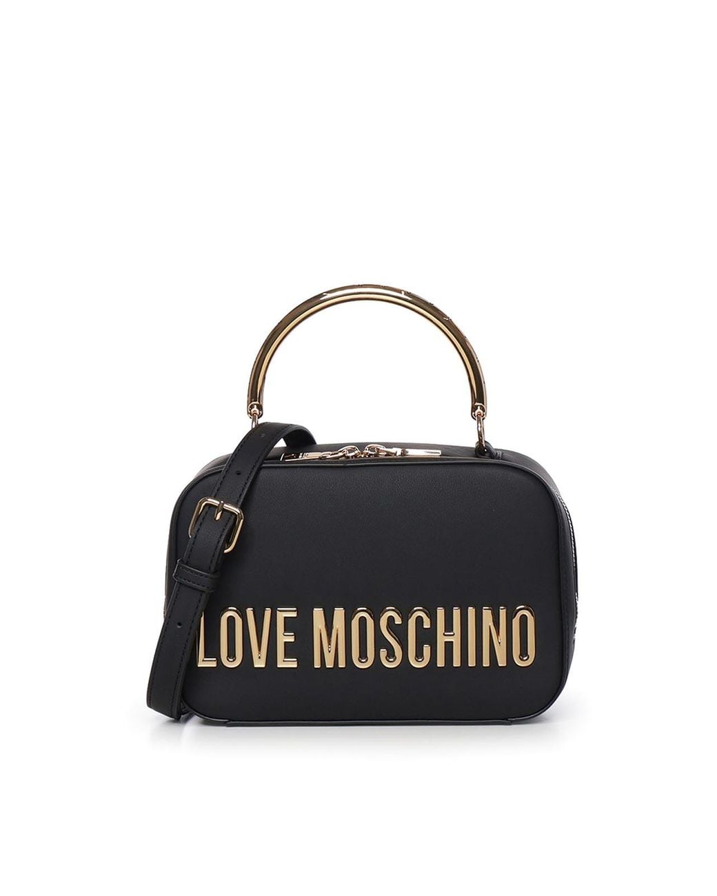 Love Moschino Black Bag With Logo Lettering