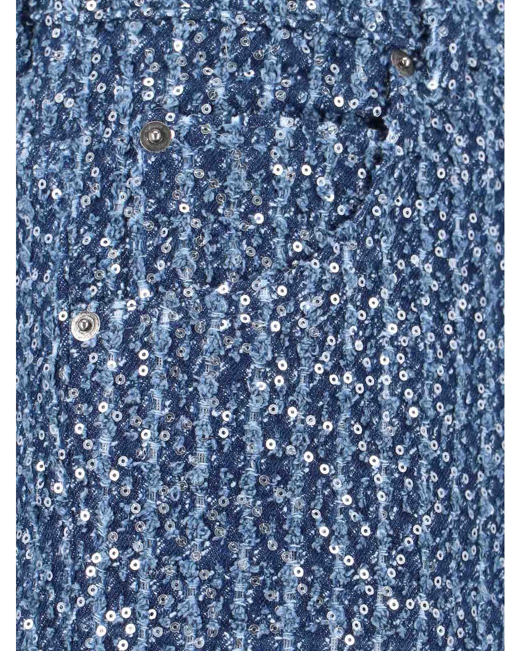 Charles Jeffrey Blue Jeans Paillettes for men