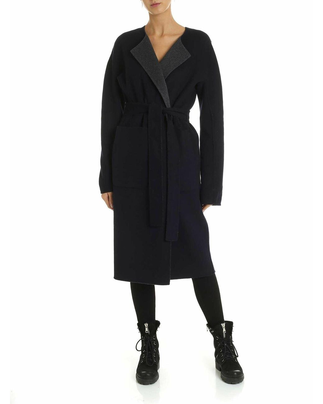 DKNY Black Reversible Cardigan