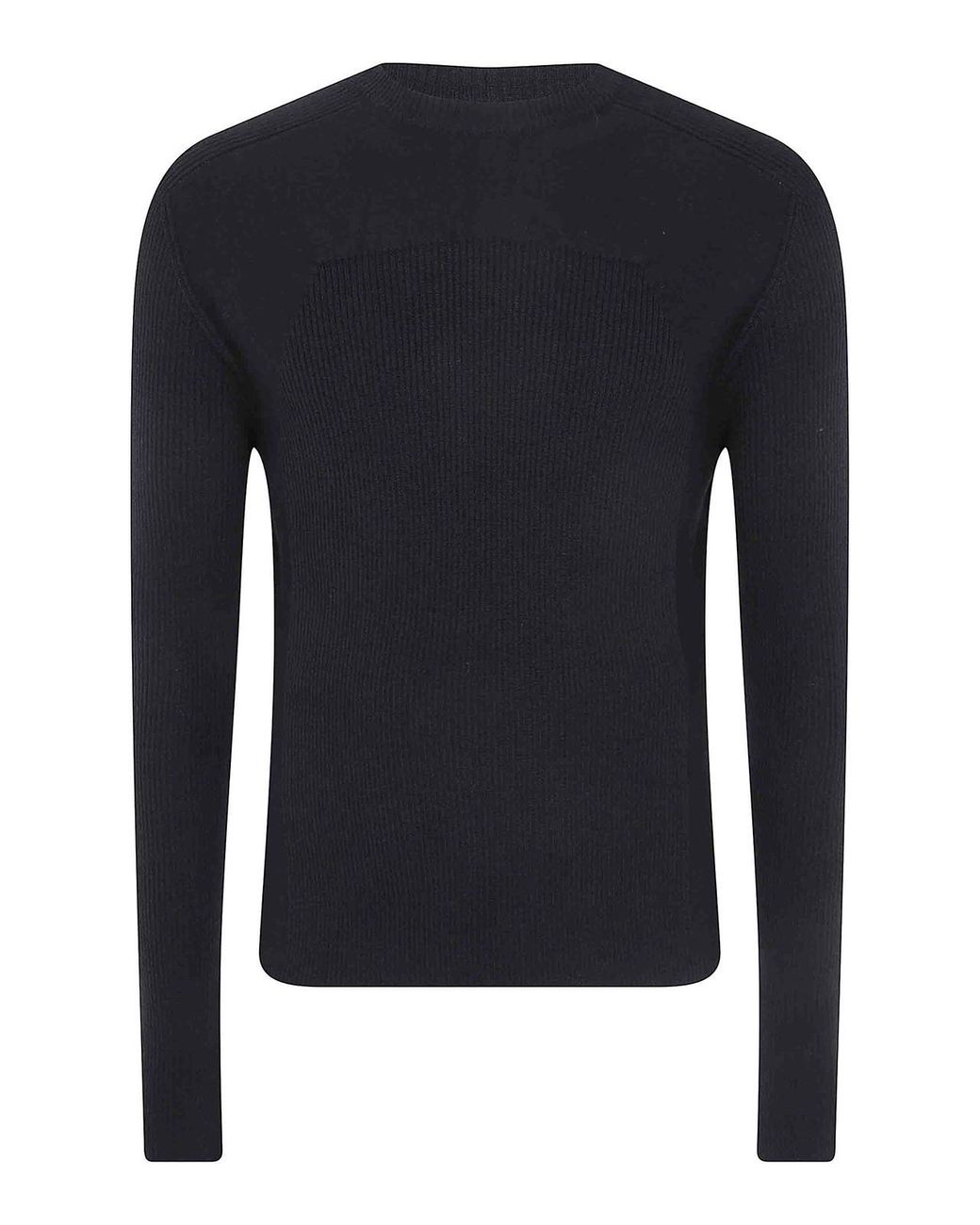 Rick Owens Blue Ribbed Geo Sweater for men