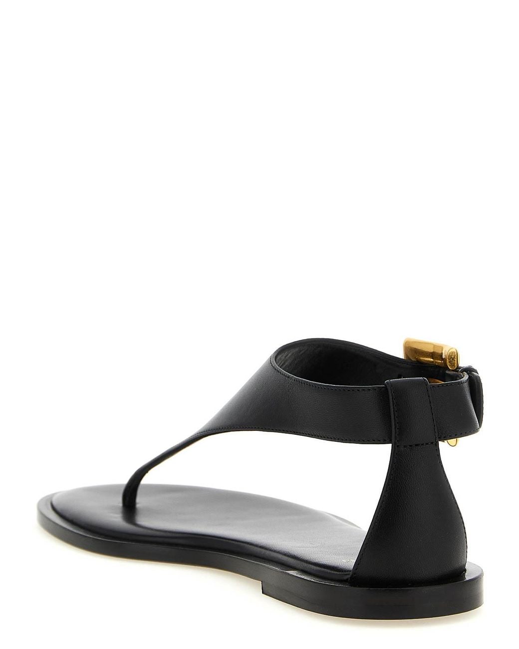 Balmain Brown Anthem Sandals