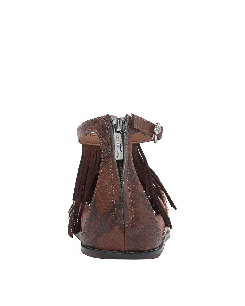 Kurt Geiger Brown Fringes Pump Sandals