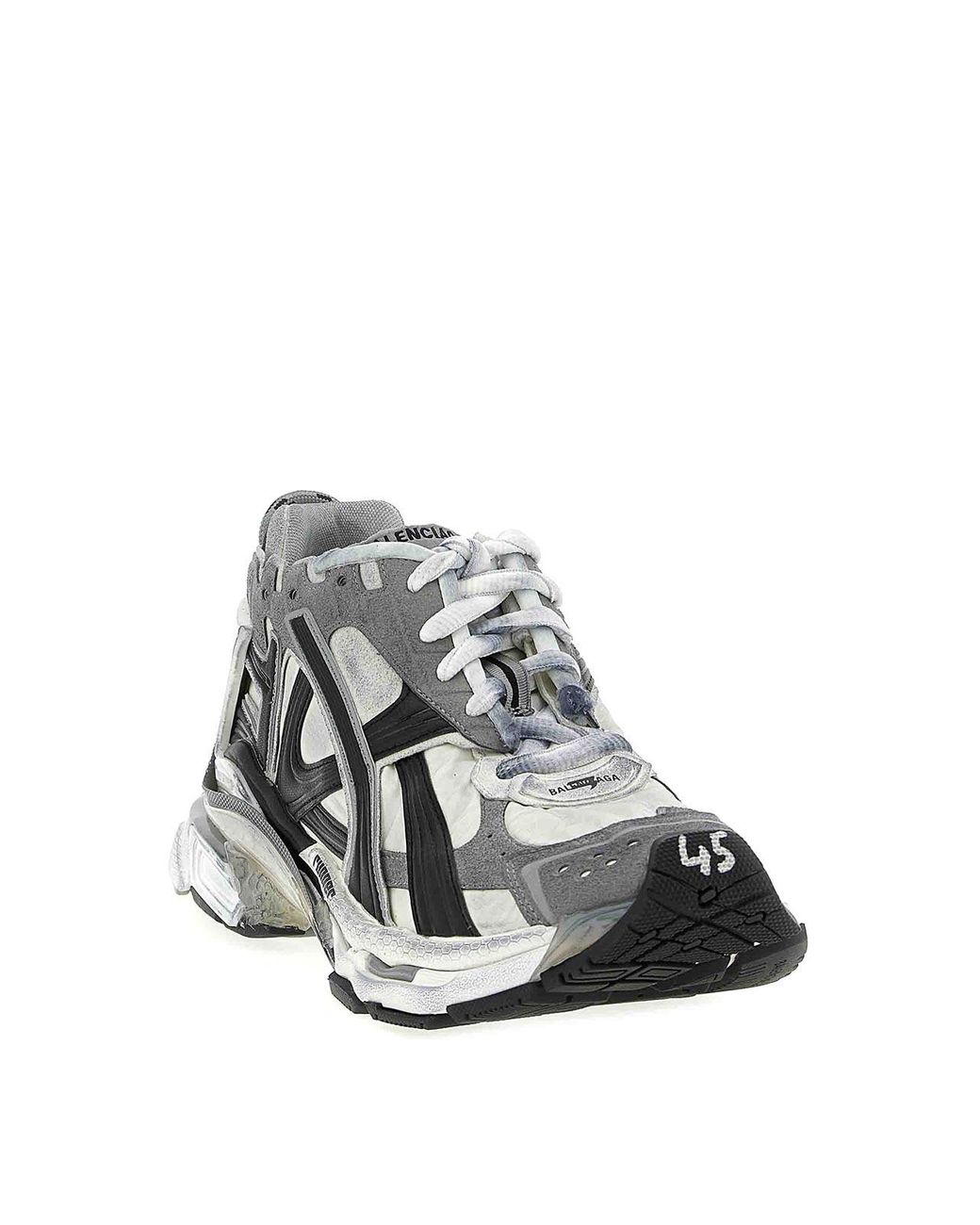 Balenciaga Gray Runner Gradient Sneakers for men