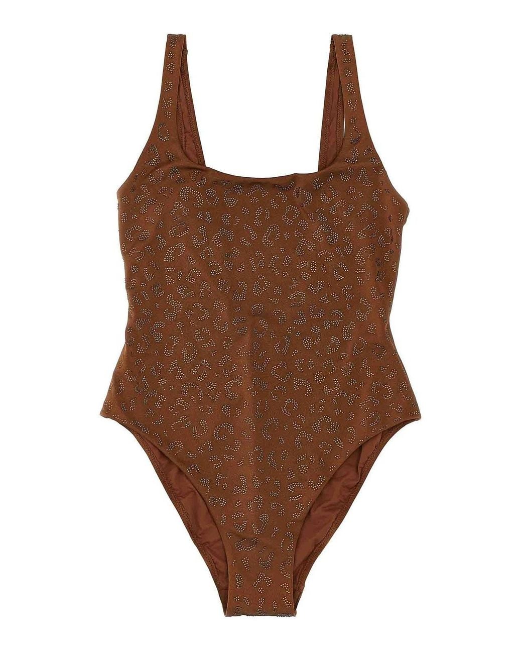 Mc2 Saint Barth Brown Lora One-Piece Swimsuit