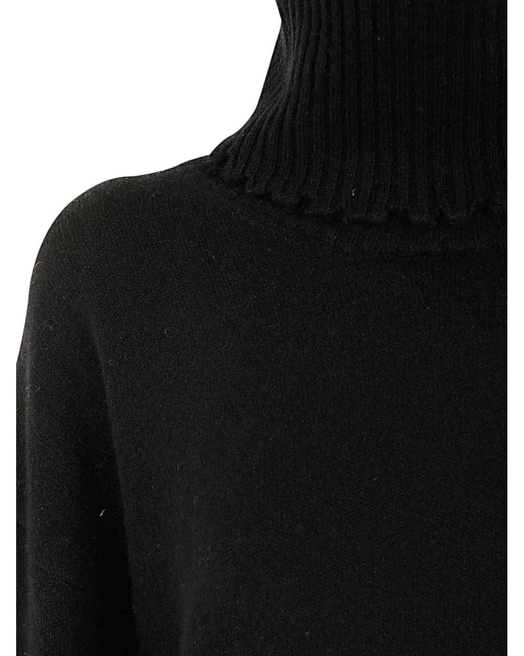 Uma Wang Black High Neck Top