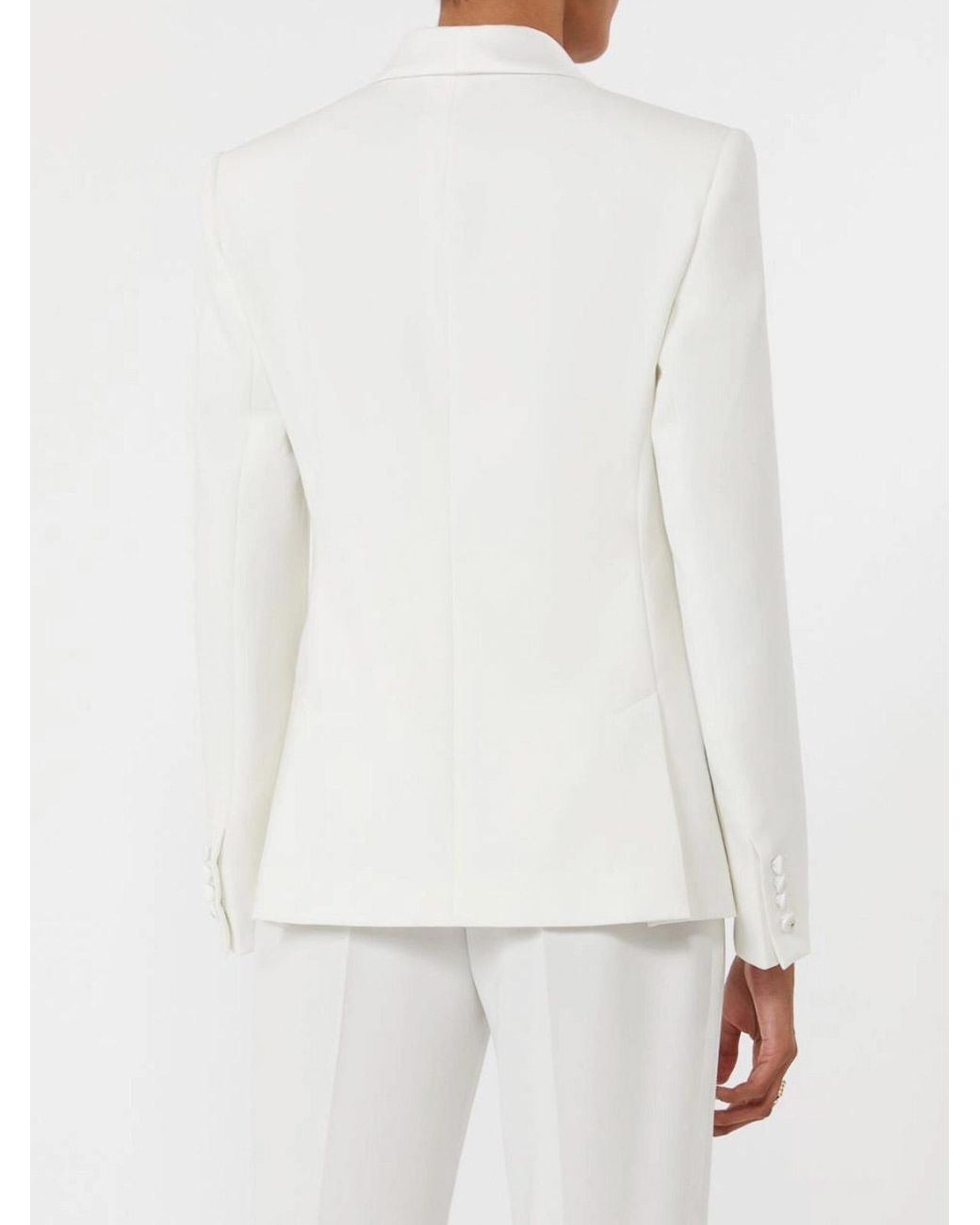Max Mara White Pianoforte Giacca Scatola