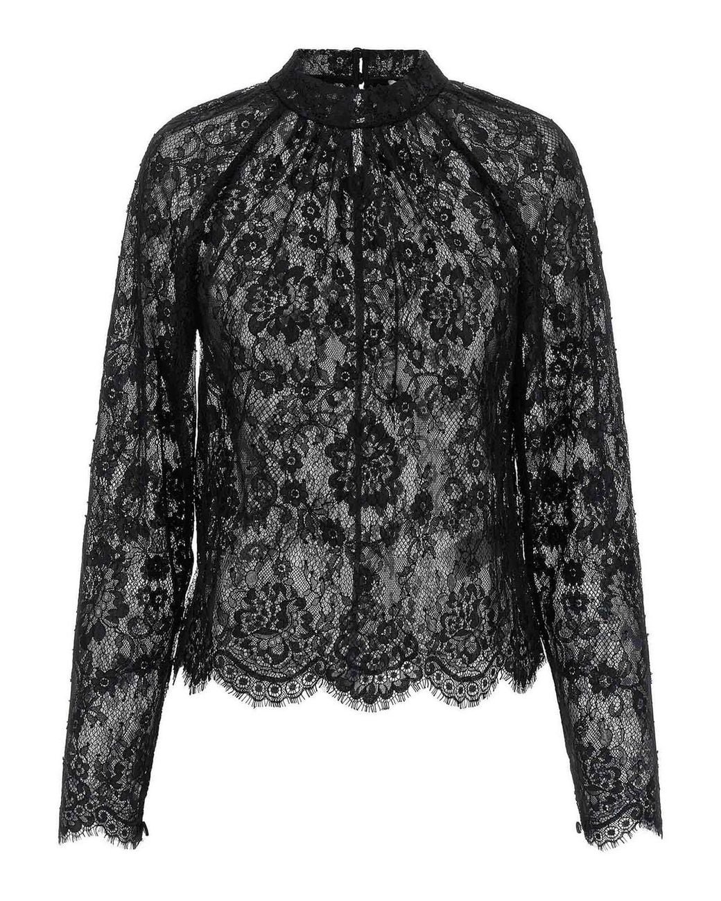 Self-Portrait Black Self Portrait Lace' Blouse