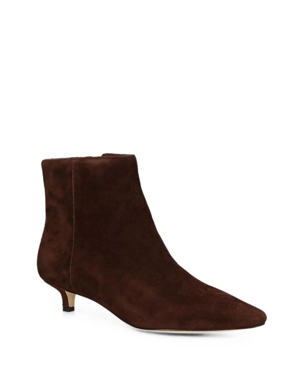 Ralph Lauren Brown Frncsa Heeled Ankle Bootie