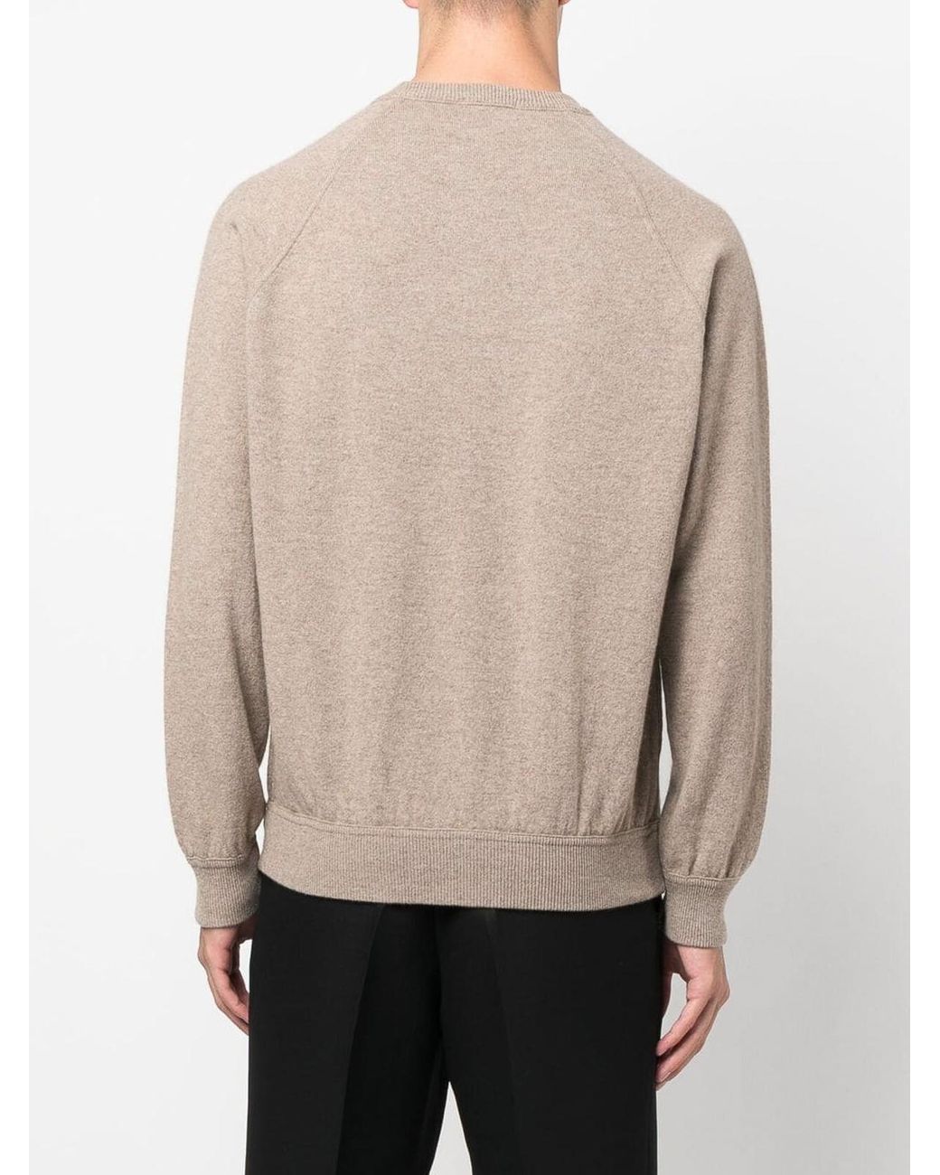 Drumohr Natural Raglan Sleeve Crewneck Pull for men