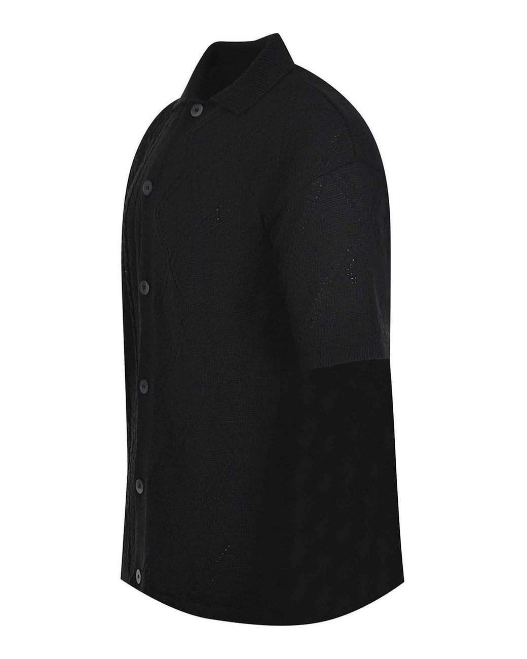 FAMILY FIRST Black Polo Shirt for men