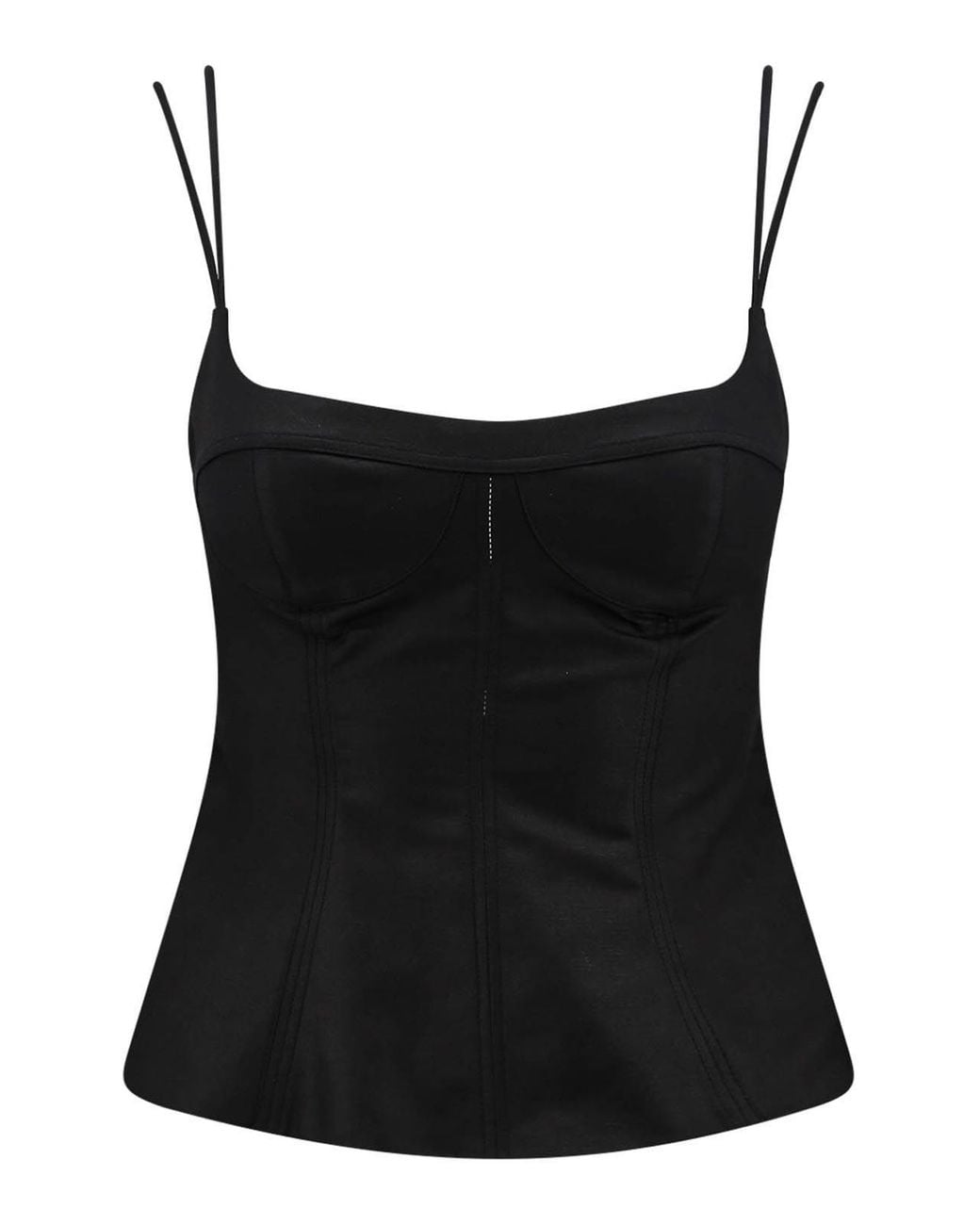 Stella McCartney Black Sleek And Stylish Peplum Top For