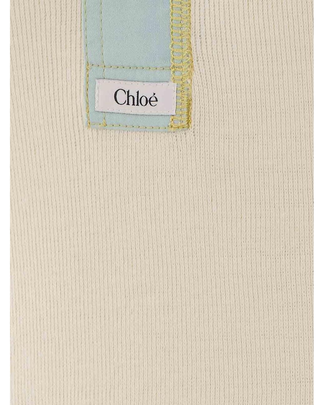 Chloé Natural Fitted Henley Shirt