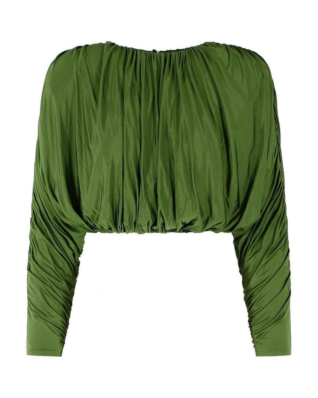 Self-Portrait Green Viscose Blend Sweater