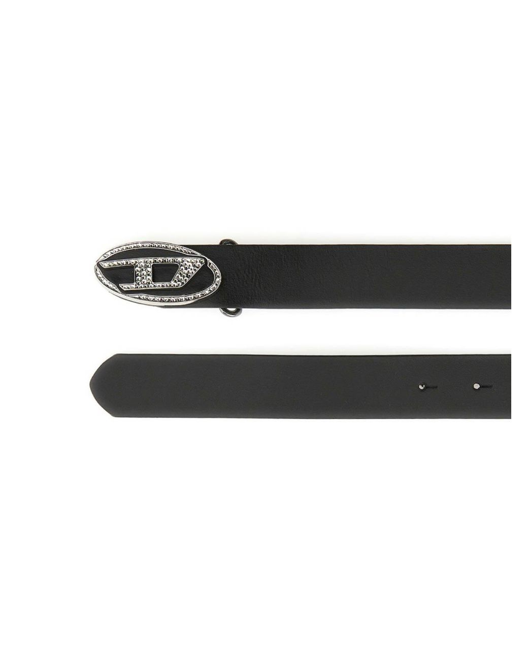 【送料&関税込】Diesel Belt With Logo DIESEL Belt With Logo in White | Lyst