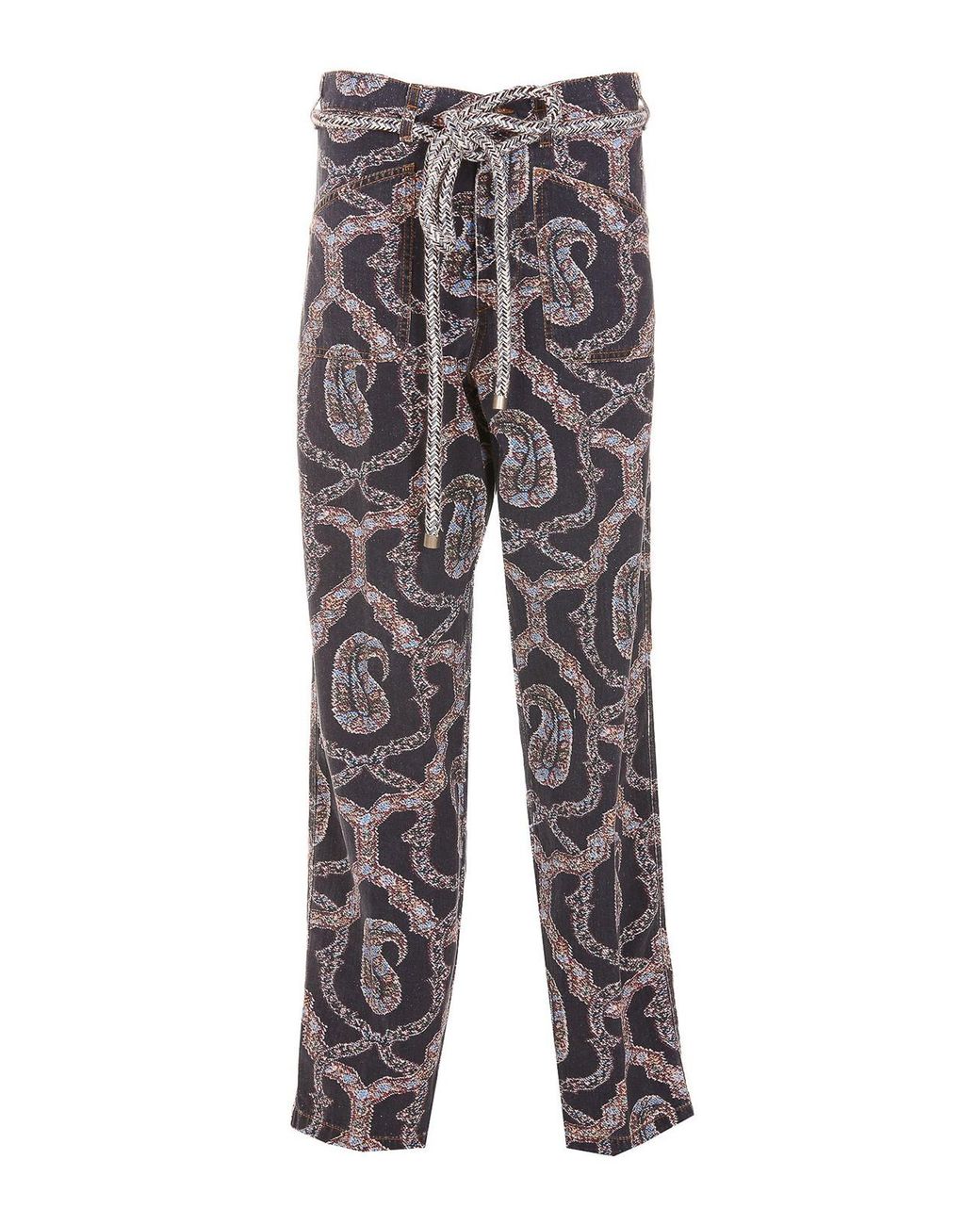 Etro Gray Cotton Pants