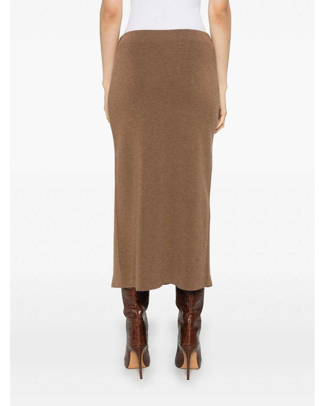 P.A.R.O.S.H. Brown Skirt