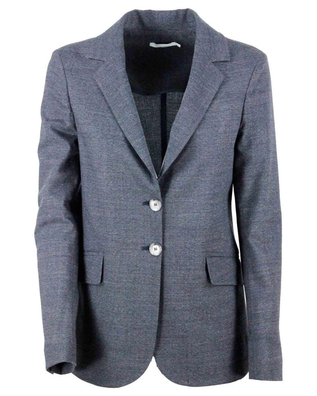 Barba Napoli Blue Single-Breasted Jacket