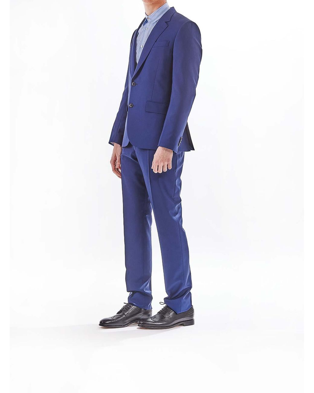 Paul Smith Blue Complete 2 Buttons Lana And Mohair for men