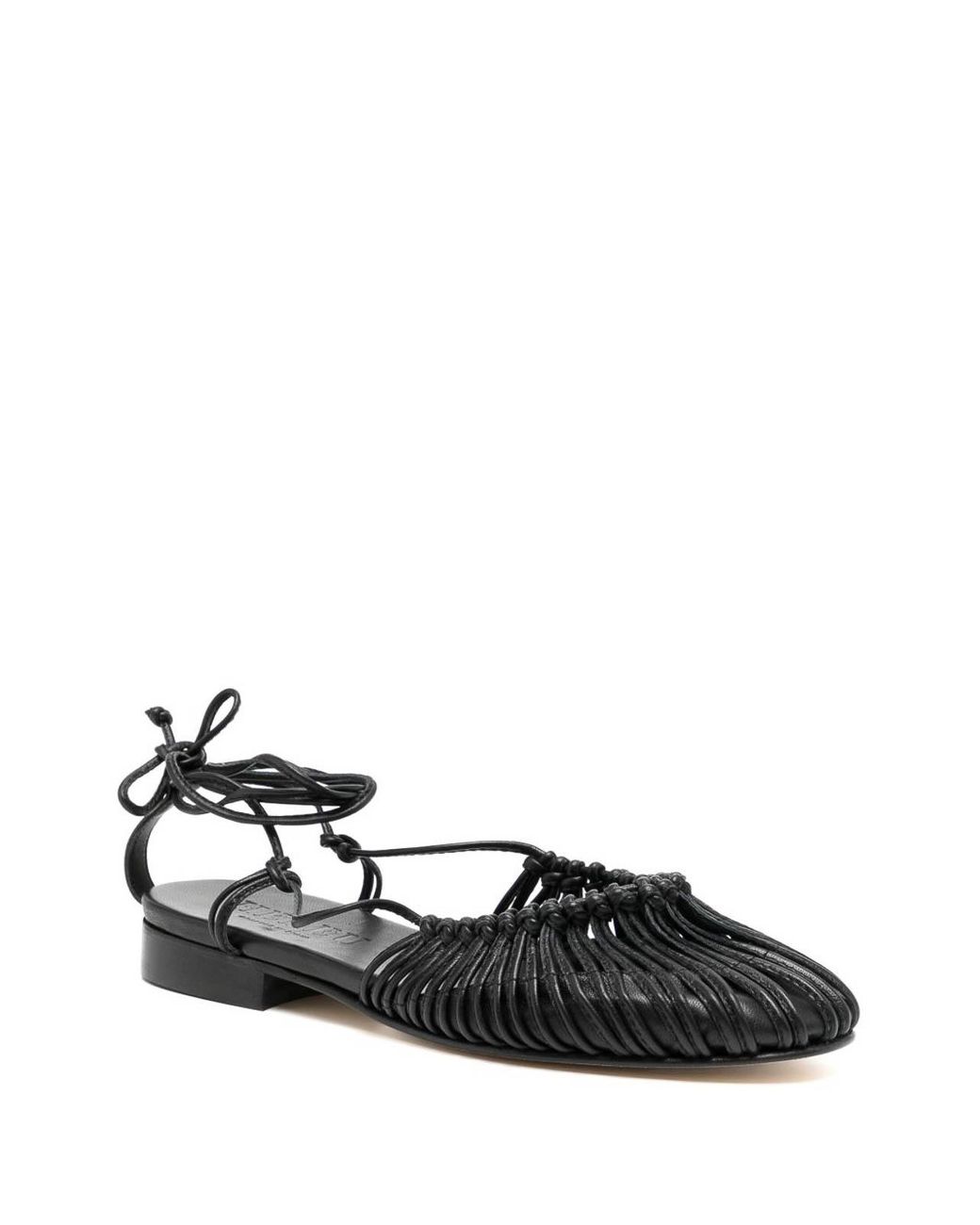 Hereu Black Mantera Leather Ballets